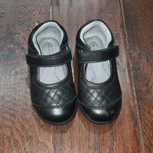 Stride Rite Regan Black Girls Shoes
